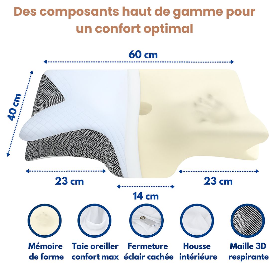 CerviZen™ - Le coussin qui libère vos cervicales en profondeur