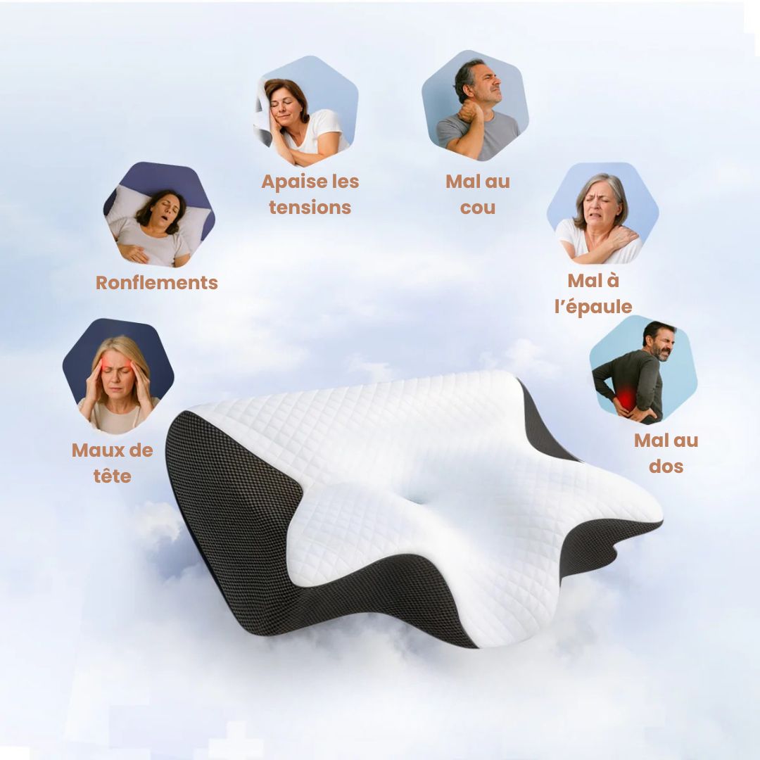 CerviZen™ - Le coussin qui libère vos cervicales en profondeur