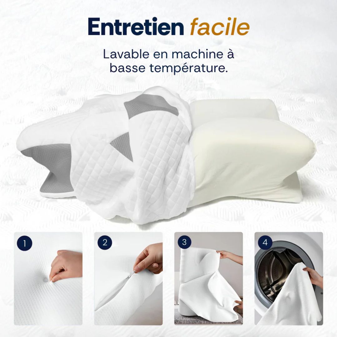 CerviZen™ - Le coussin qui libère vos cervicales en profondeur