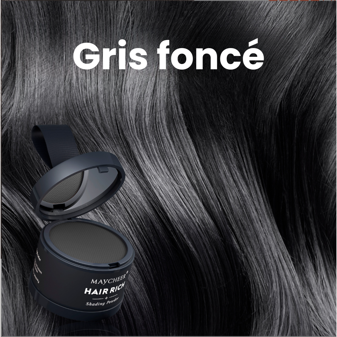 HairRich™ – La poudre qui masque instantanément vos zones clairsemées !