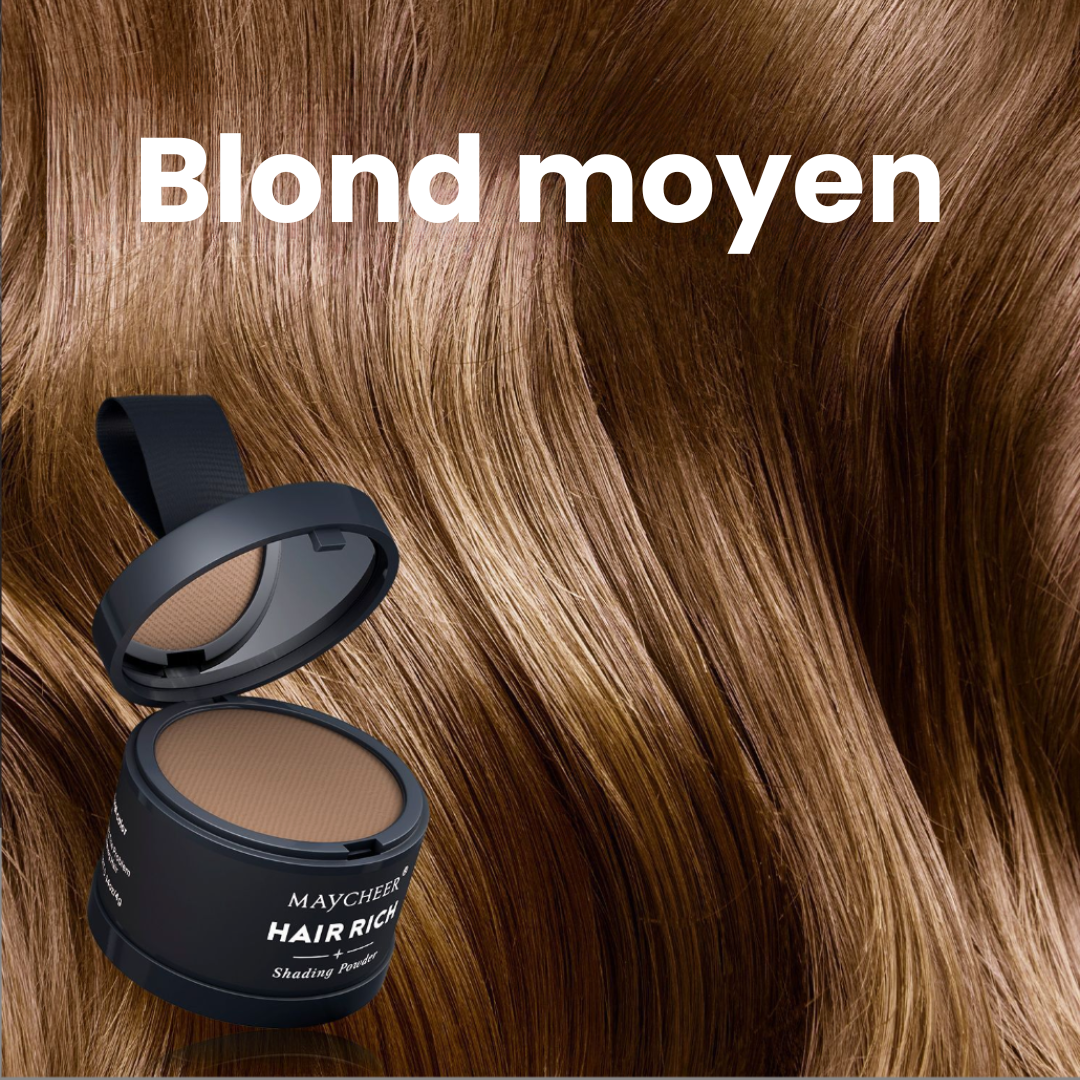 HairRich™ – La poudre qui masque instantanément vos zones clairsemées !