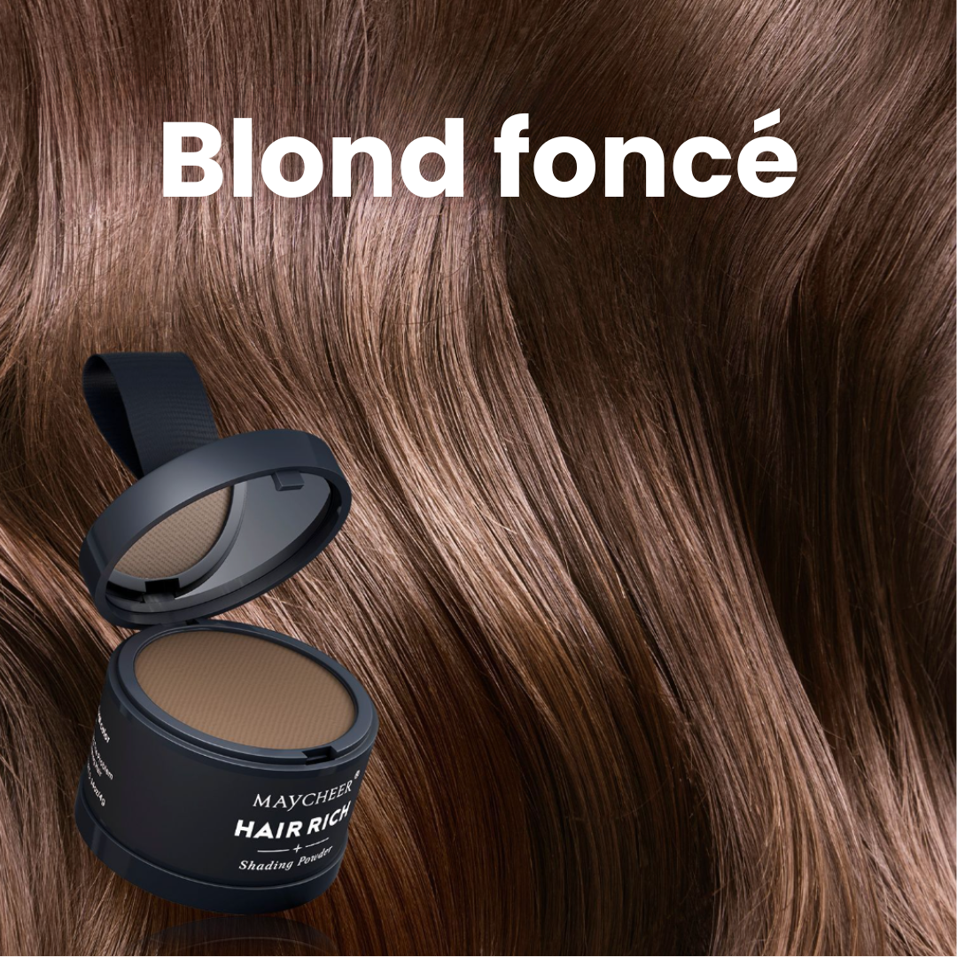 HairRich™ – La poudre qui masque instantanément vos zones clairsemées !