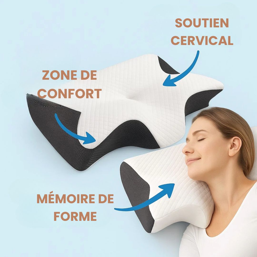 CerviZen™ - Le coussin qui libère vos cervicales en profondeur