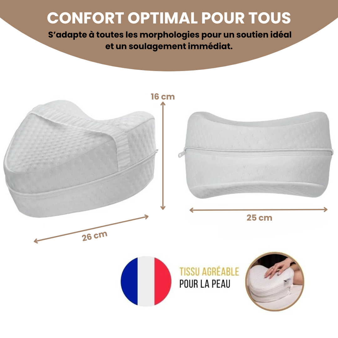 GenouRelax™ - Le coussin qui protège vos genoux et vos hanches