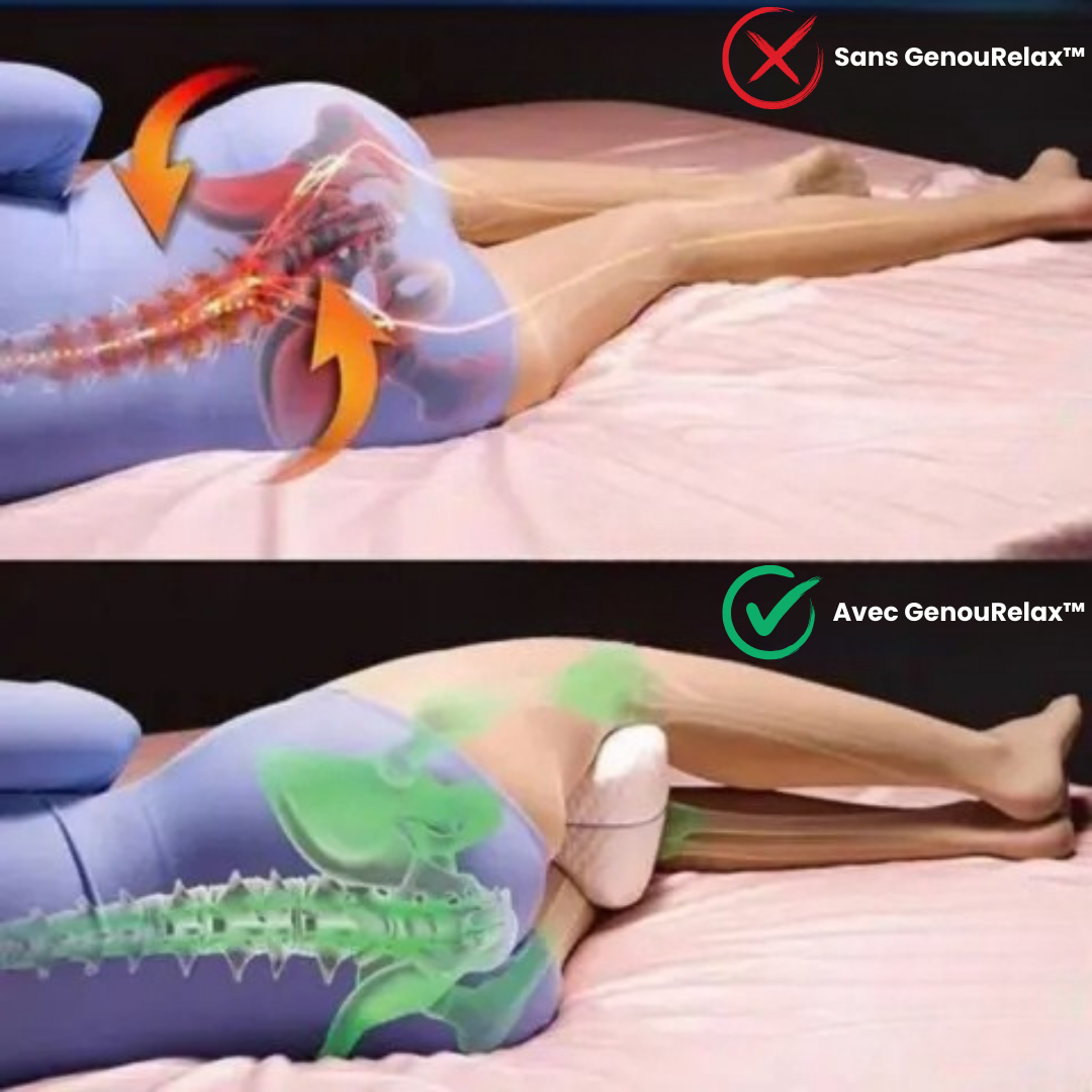 GenouRelax™ - Le coussin qui protège vos genoux et vos hanches