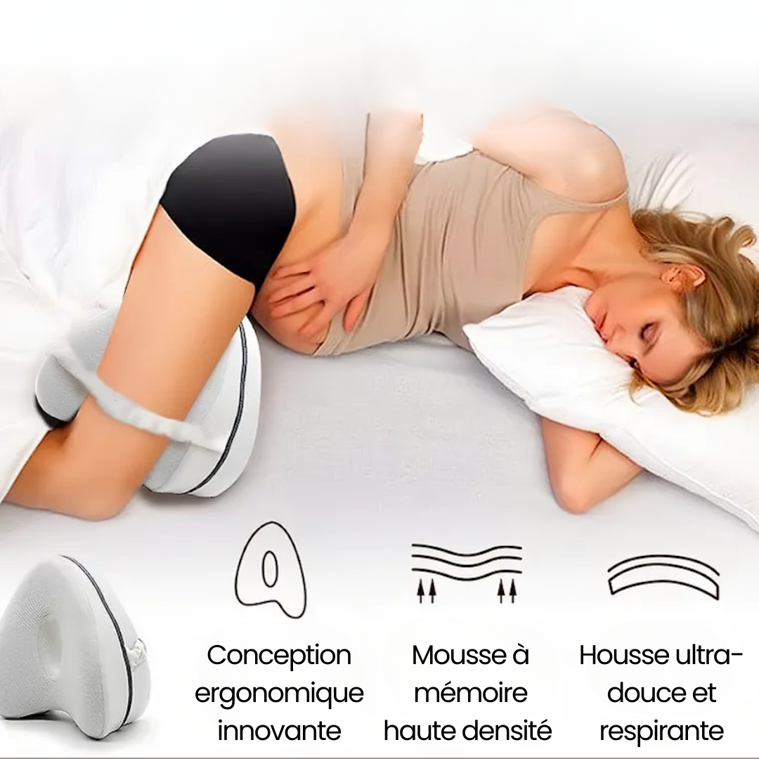 GenouRelax™ - Le coussin qui protège vos genoux et vos hanches