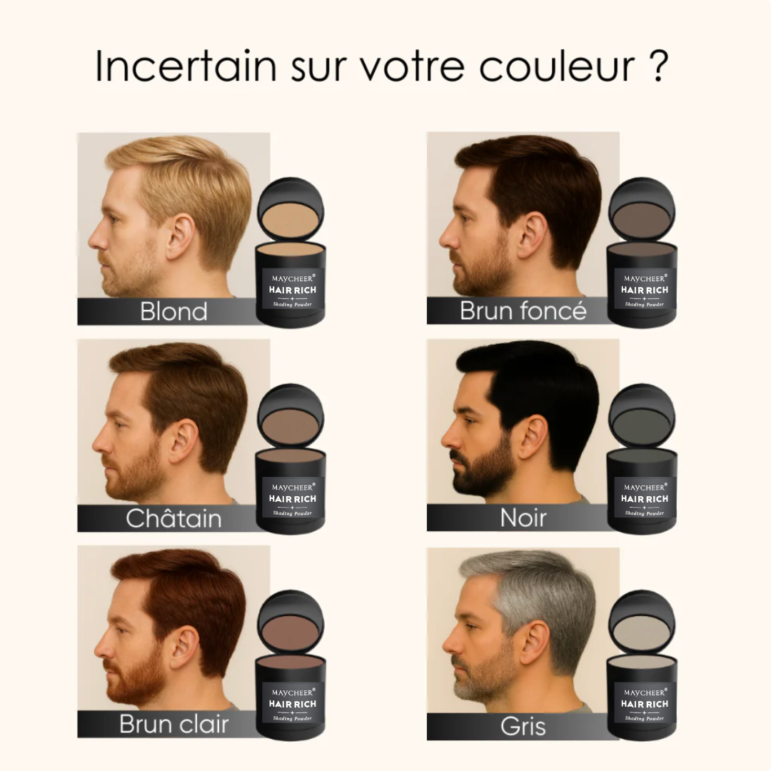 HairRich™ – La poudre capillaire naturelle qui redonne de la densité en 10 secondes