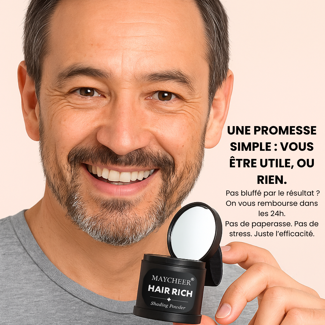 HairRich™ – La poudre capillaire naturelle qui redonne de la densité en 10 secondes