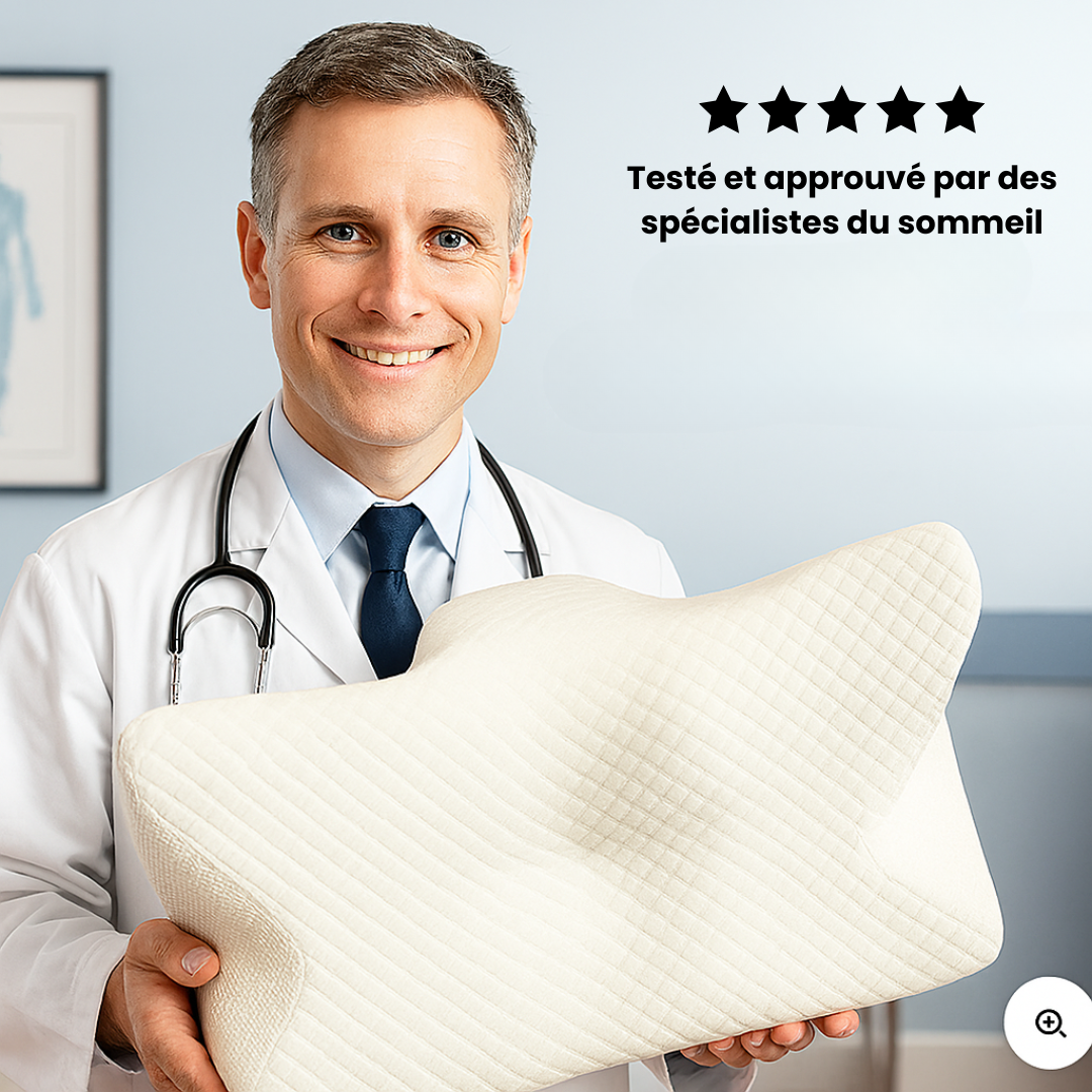 CerviZen™ - Le coussin qui libère vos cervicales en profondeur