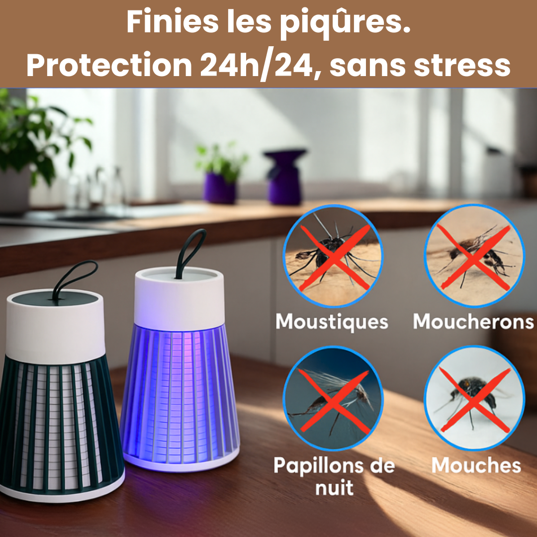 NoMoustik – La lampe UV anti-moustiques silencieuse pour des nuits paisibles