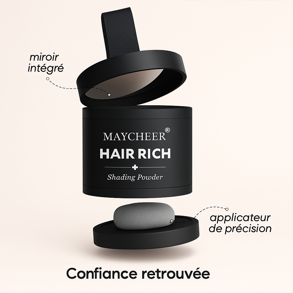 HairRich™ – La poudre capillaire naturelle qui redonne de la densité en 10 secondes