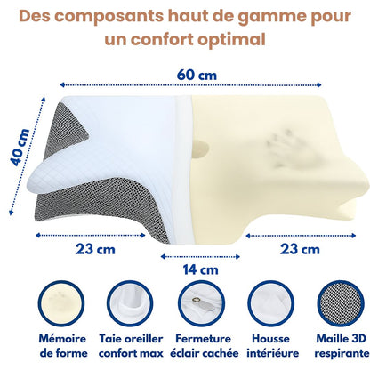 CerviZen™ - Le coussin qui libère vos cervicales en profondeur