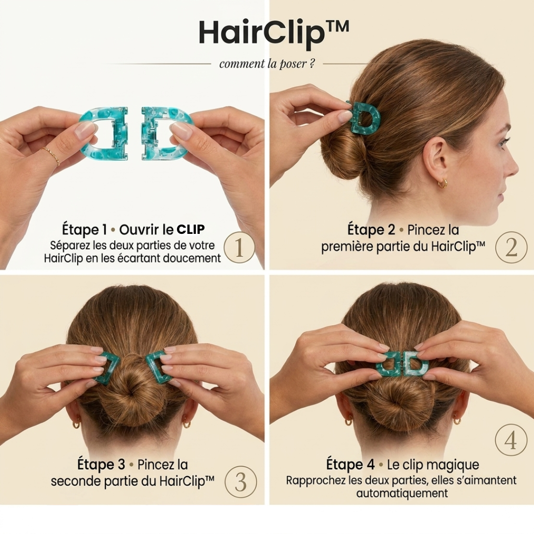 HairClip™ – La pince aimantée ultra confortable