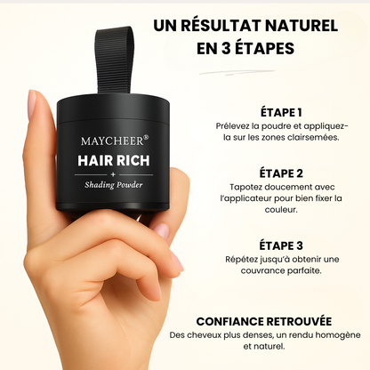 HairRich™ – La poudre capillaire naturelle qui redonne de la densité en 10 secondes