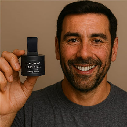 HairRich™ – La poudre qui masque instantanément vos zones dégarnies !